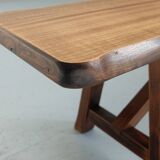 Massive oak bench published by Aranjou 1970