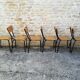 Chaises d'écolier vintage