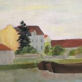 Tableau les maisons du canal