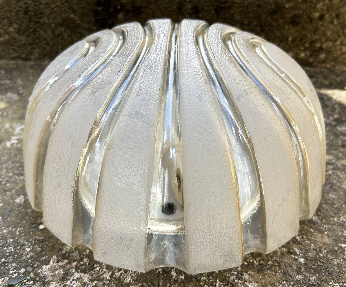Pair of wall ceiling lights, murano glass, vintage Staff 70s