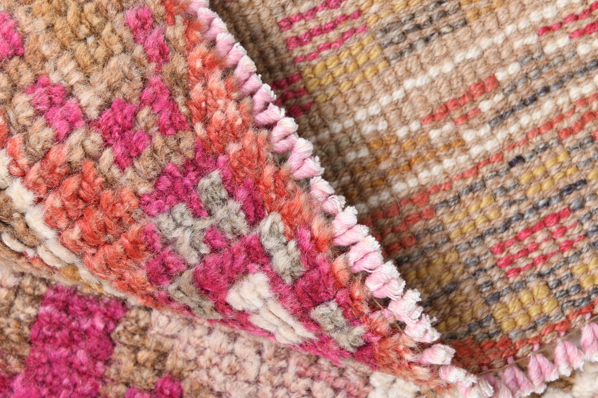 Shades Of Pink Cream Vintage Runner Rug, 85x330Cm