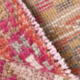 Shades Of Pink Cream Vintage Runner Rug, 85x330Cm