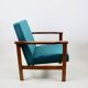 Armchair like 'Lis', 1970s blue turquoise - 2 pieces available