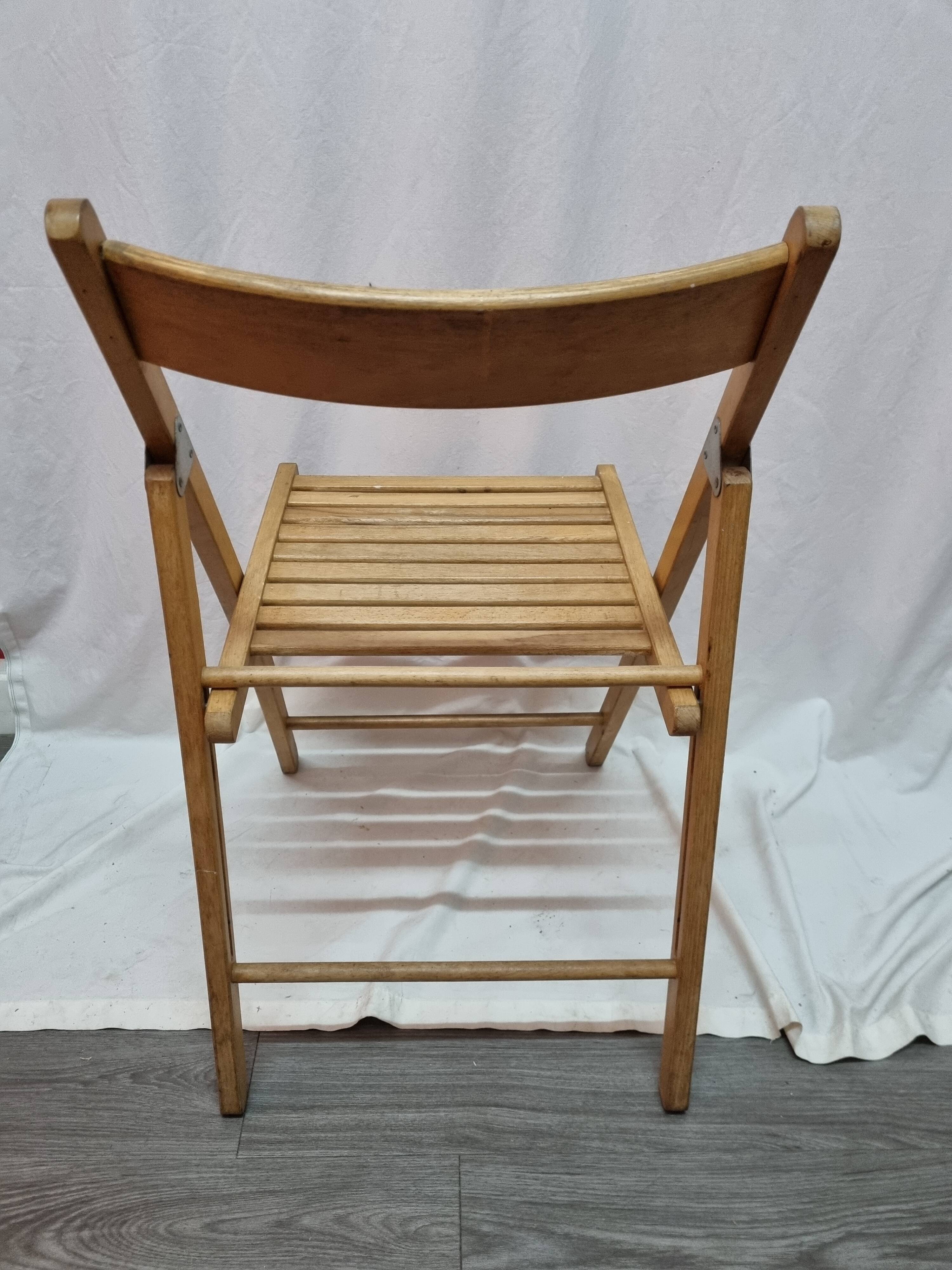 Folding chair wood from 1980