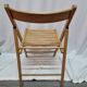 Chaise pliante bois de 1980