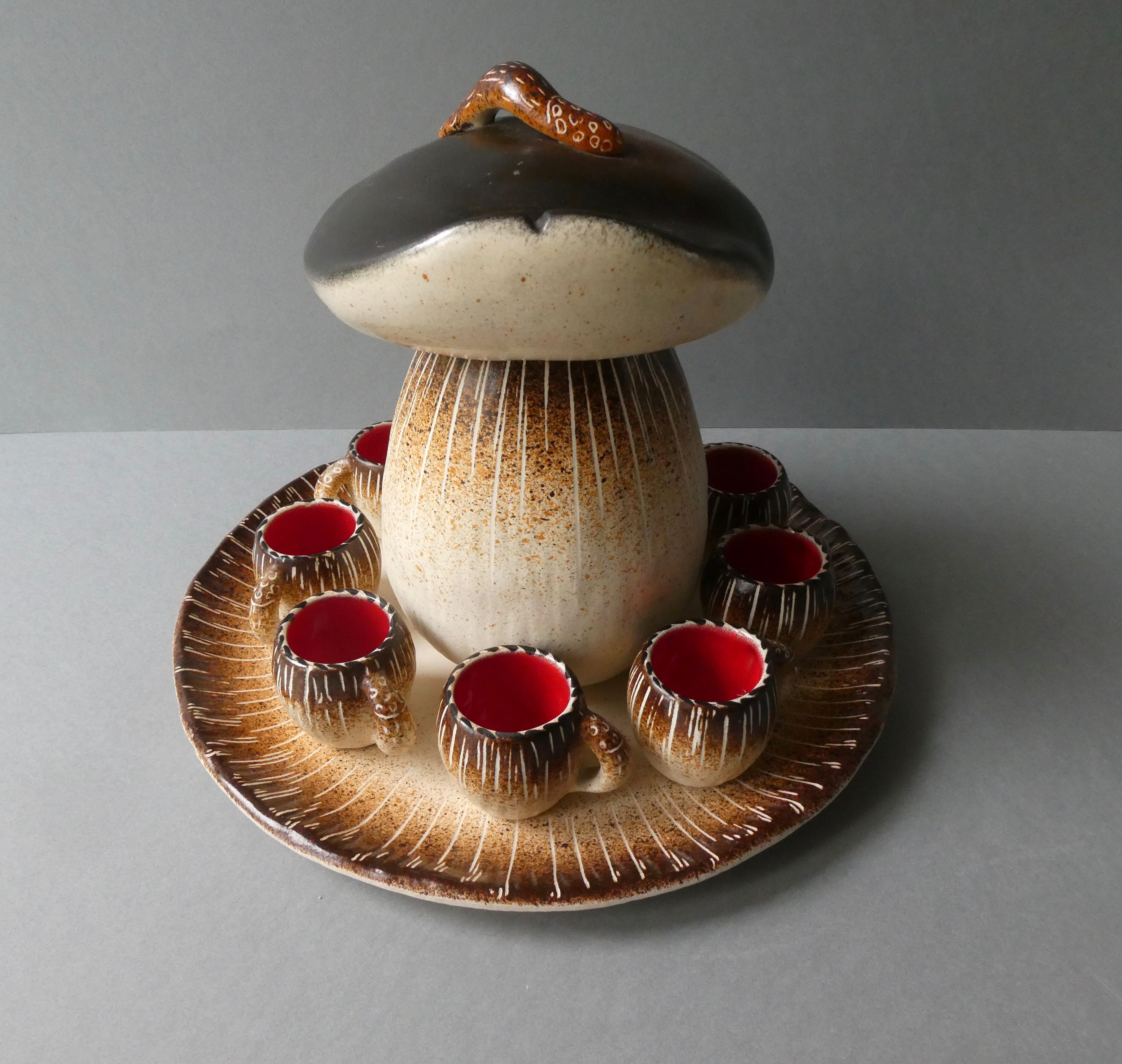 Digestive service Bruno Dose Poterie du Breuil 60s