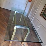 Table à manger en verre 6 à 8 personnes - 1989
