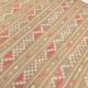 6x8 Light Green Brown Turkish Kilim Rug, 173x260Cm