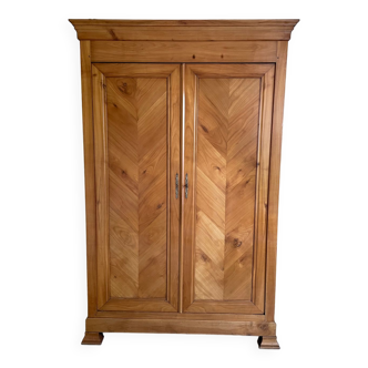 Old doweled wooden cabinet