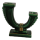 2-spoke art deco candle holder