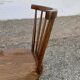 Series of 4 old chairs bistro wood curve dossir eventail in hetre