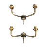 Pair of Empire-style gold metal sconces