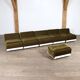 COR Orbis Modular Sofa In olive green Corduroy By Luigi Colani, 1970s