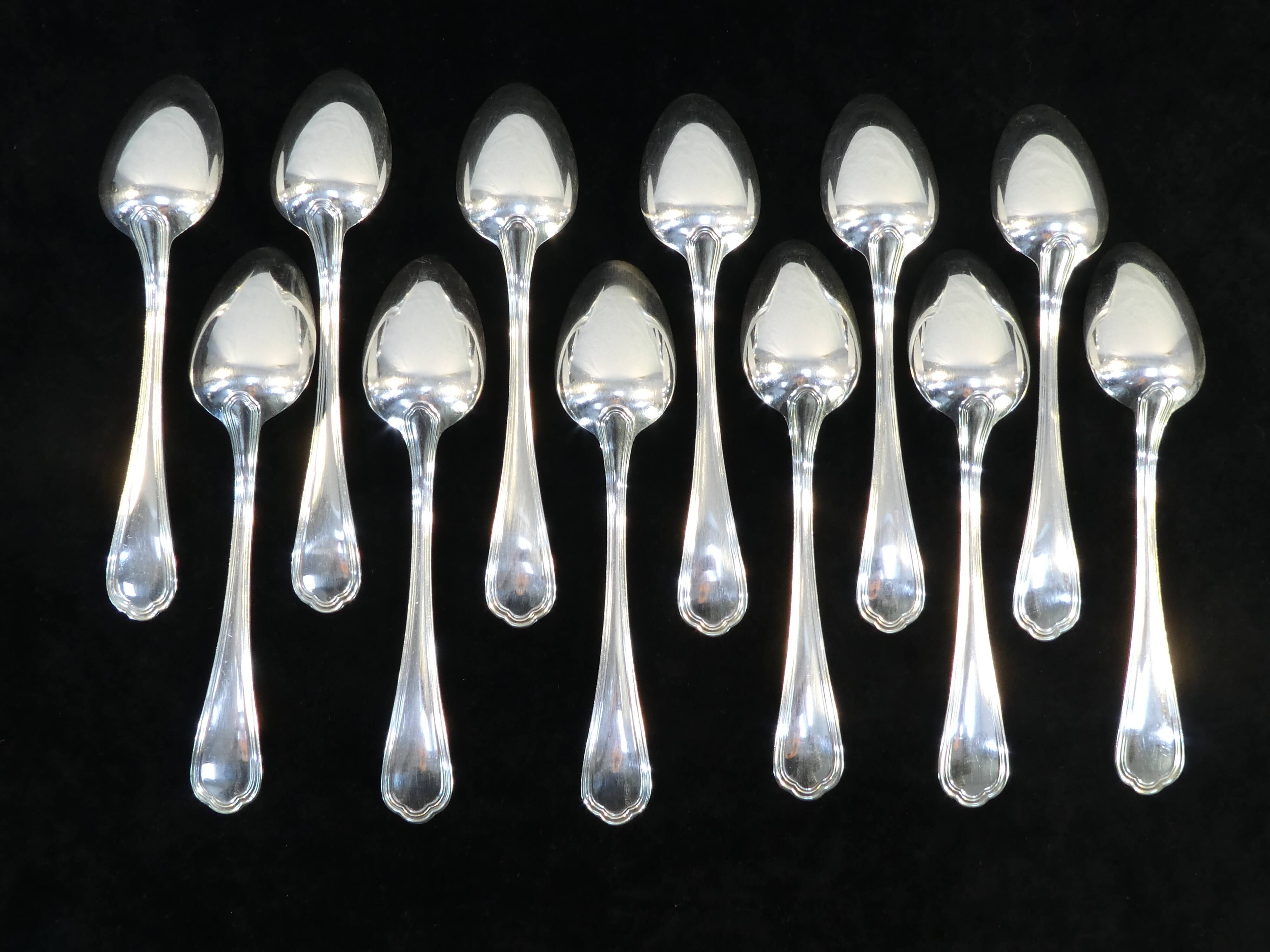 12 large spoonfuls CHRISTOFLE model SPATOURS