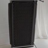 Scandinavian sofa - 2-seater leather and chrome - beke - vintage