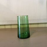 6 large green Beldi glasses