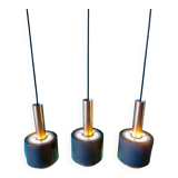 Vintage pendant lamp with 3 lights "Doria" Austria 1960