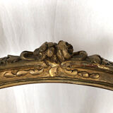 Paire de chaises de style Louis XV en bois doré, époque Napoléon III