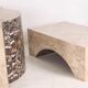 Coffee table in faux marble