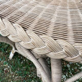 Rattan table year 60
