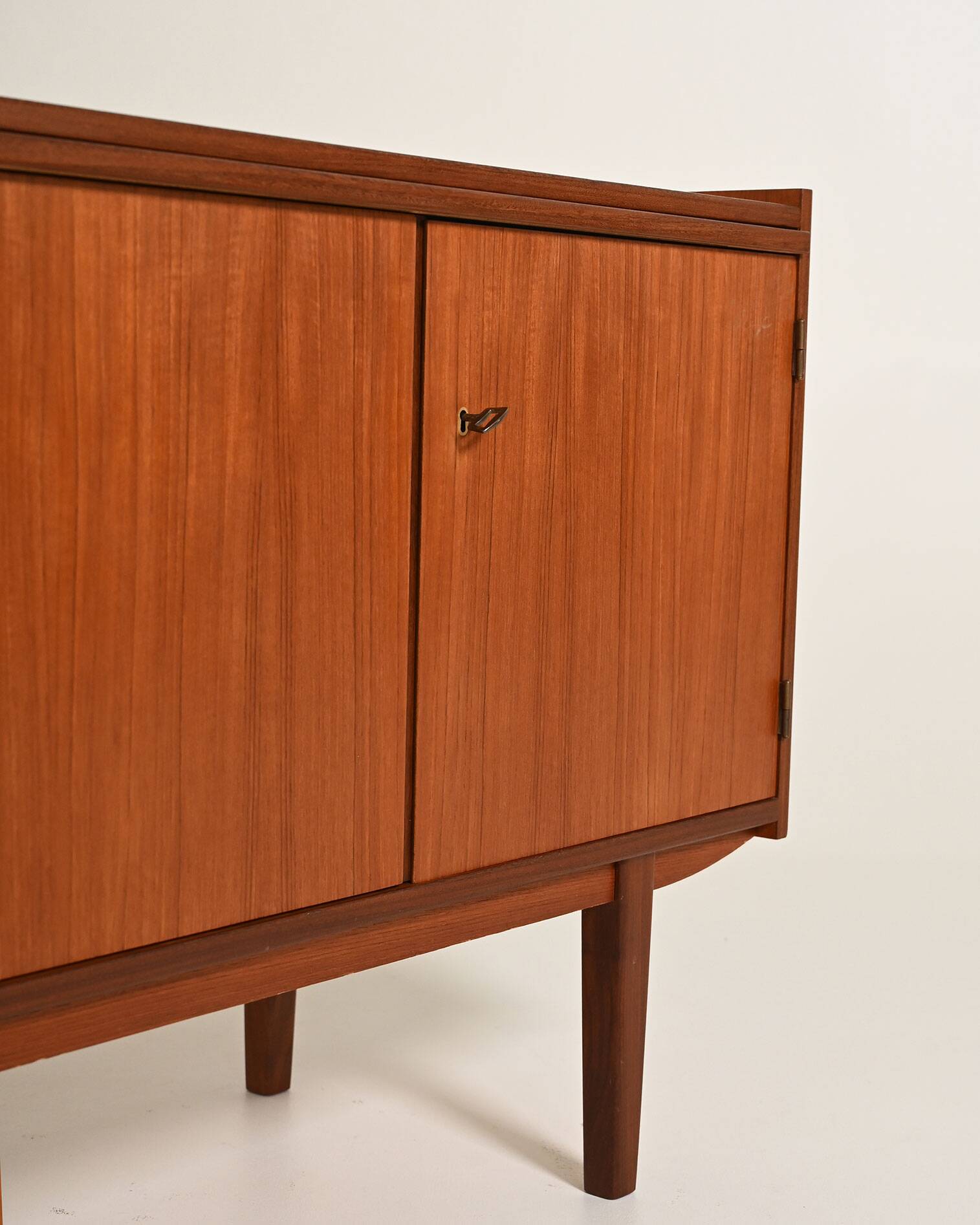 Scandinavian teak sideboard with pull-out shelf, 1960s