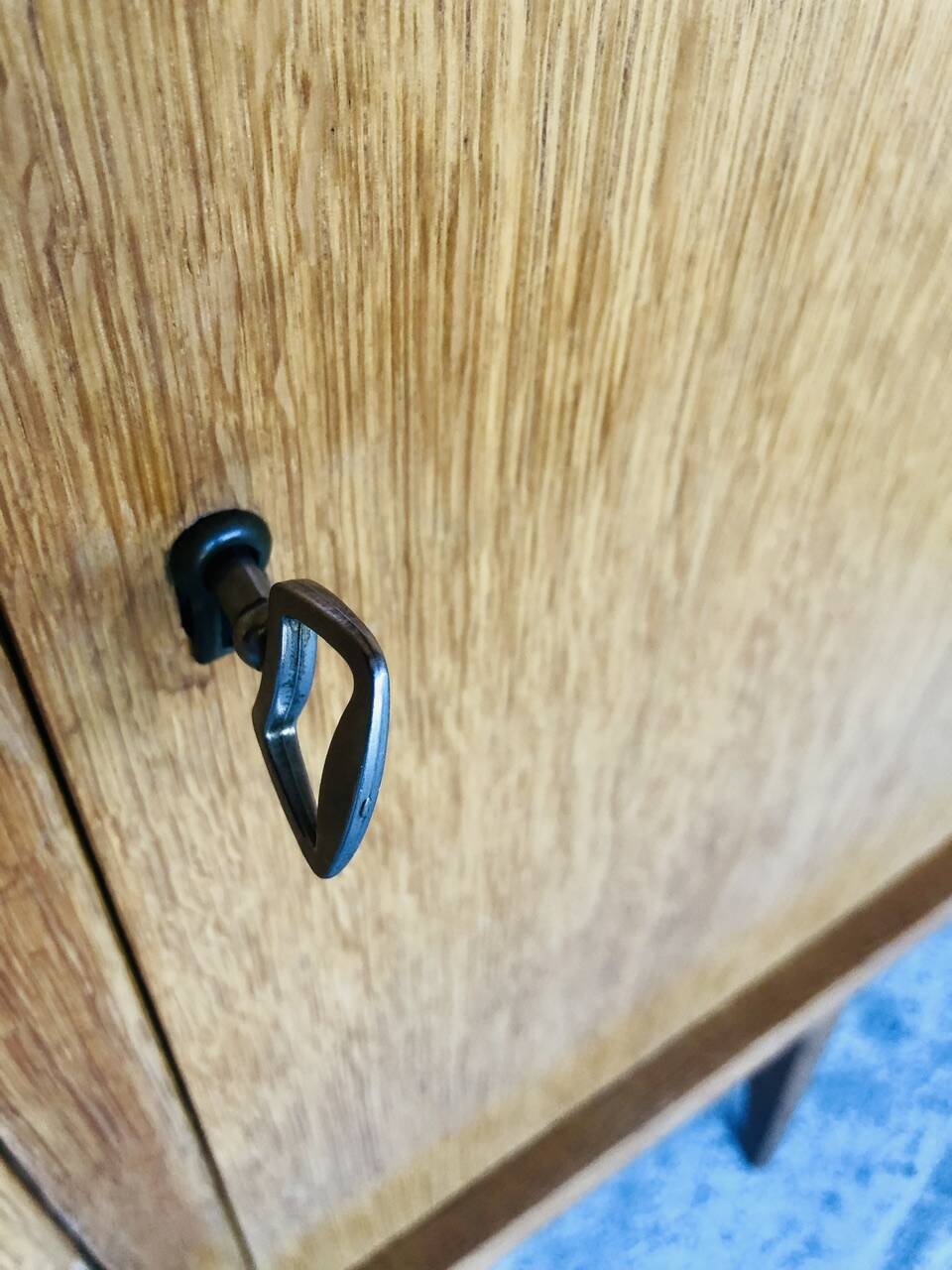 Vintage storage unit on compass legs by SAM Circa 50's/60's