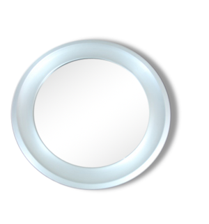 Miroir rond en laiton anodisé