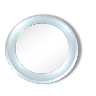 Round mirror anodized brass