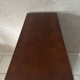 Rattan and solid wood sideboard
