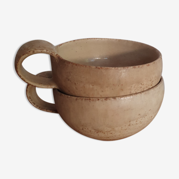 Set of sandstone cups