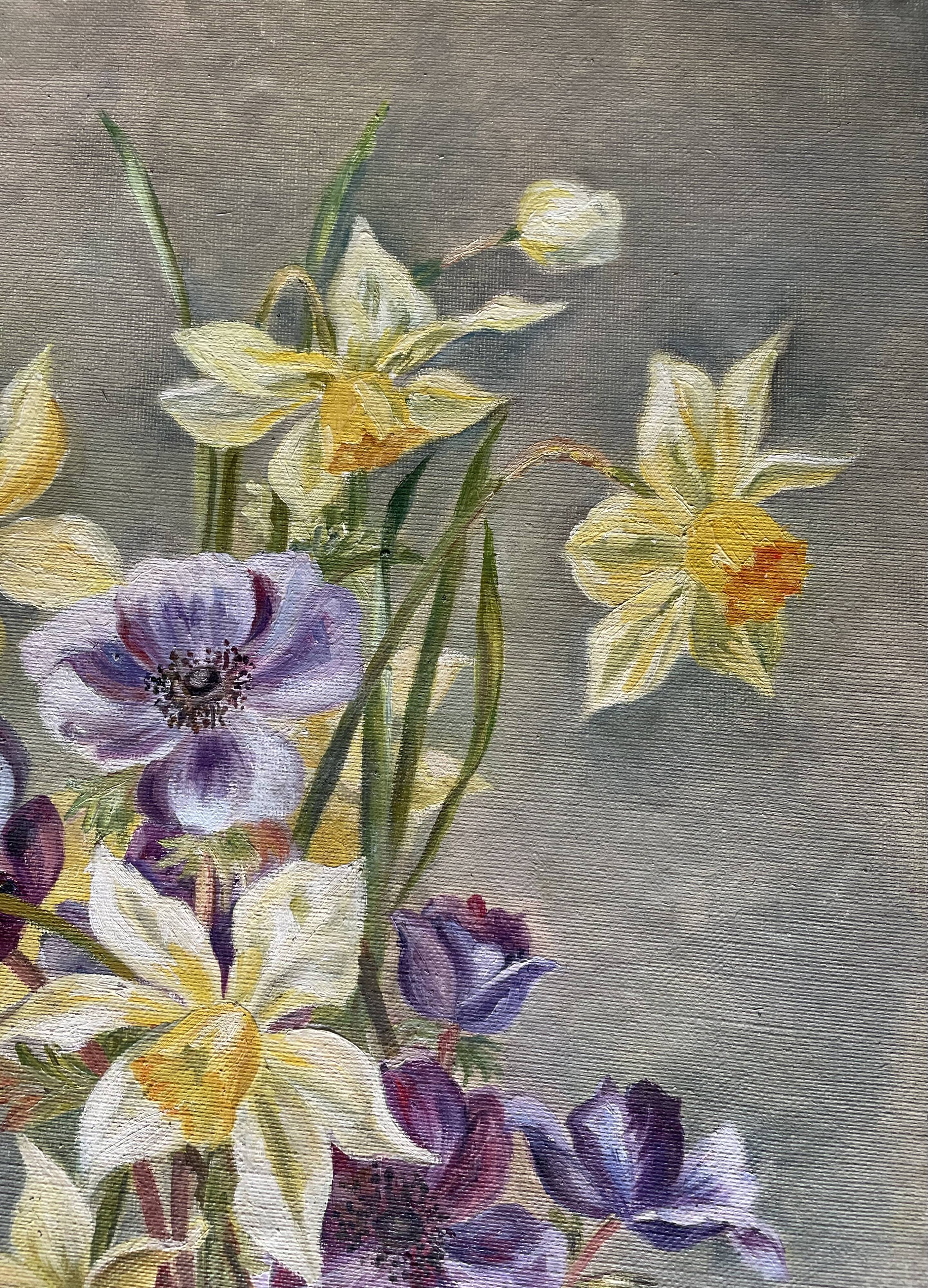 Antique floral painting
