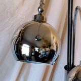 1970s chrome metal lily of the valley lamp