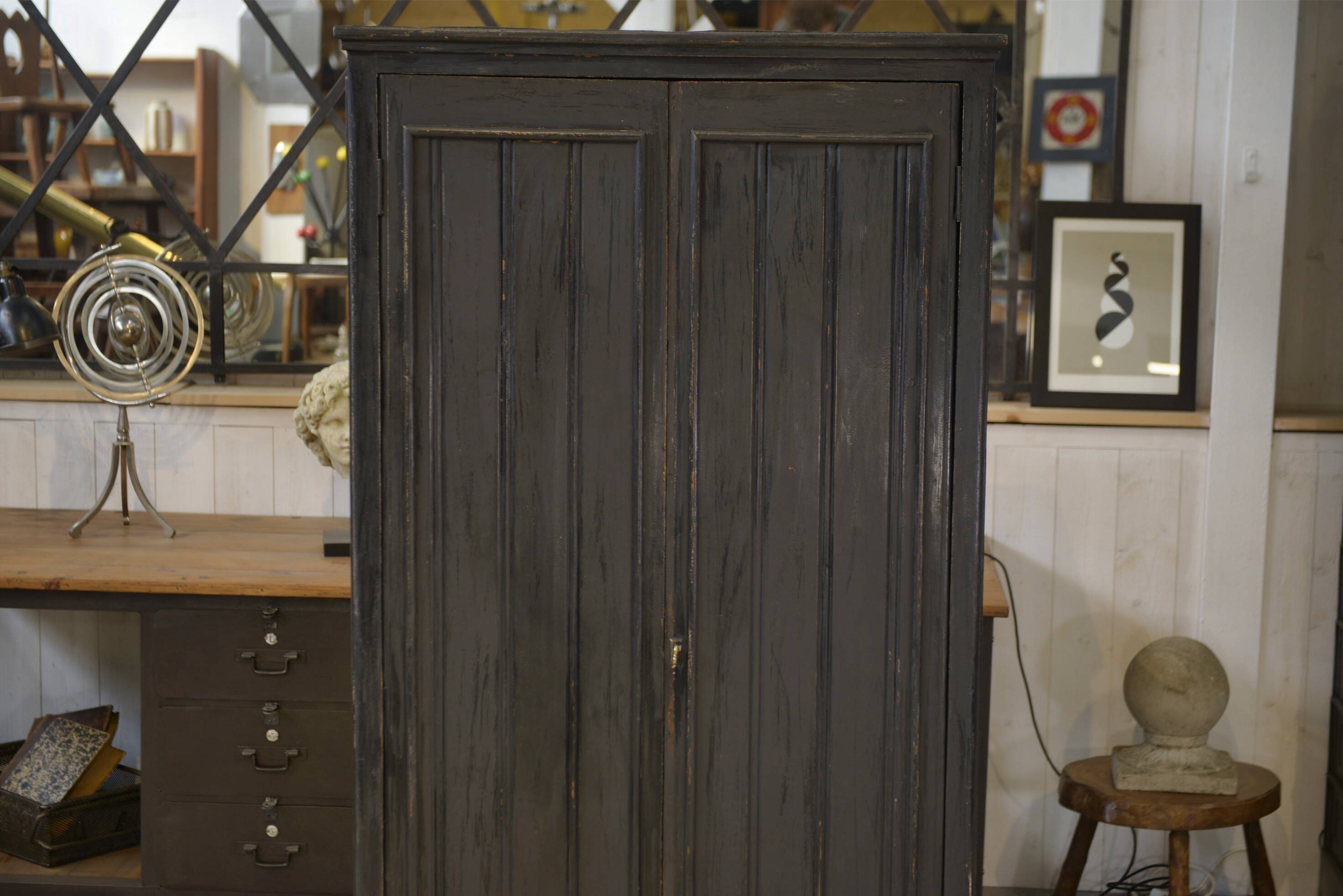Distressed wardrobe from the 1950s.