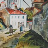 Maurice Utrillo: The Three Mills in Montmartre, signed lithograph