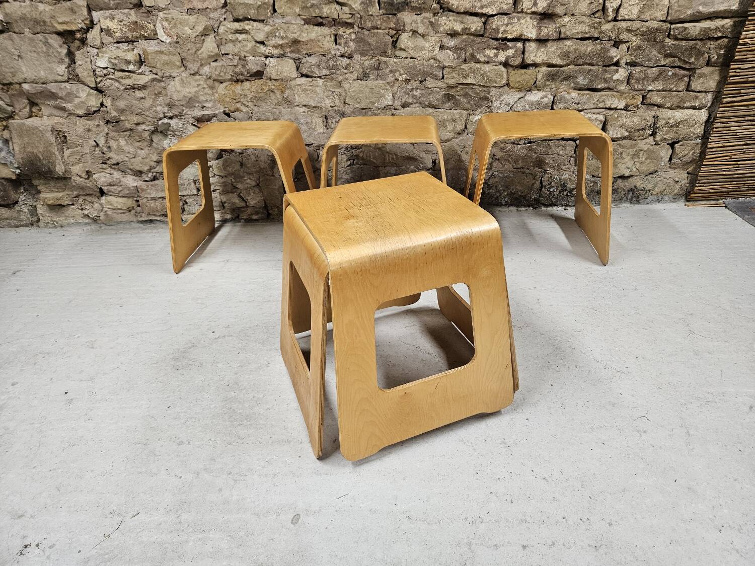 Lot 5 tabourets Lisa Noringer pour Ikea 2000"