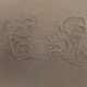 Lot de 9 serviettes en lin monogrammées vintage