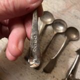 Set of 6 condiment spoons early XXth