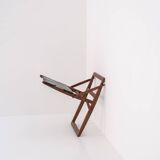 Rare folding stool by Peter Hvidt & Orla Mølgaard-Nielsen for Ludvig Pontoppidan, Denmark 1959