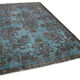 Handmade rustic anatolian 1980s 195 cm x 328 cm blue rug