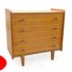 Commode vintage années 60 bois clair