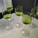 5 Alsace white wine glasses with engraved decoration