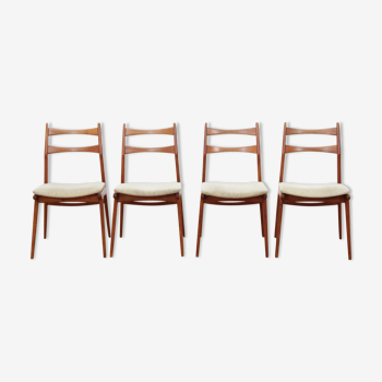 Set of 4 teak chairs