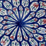 Set of three painted Spanish ceramic dishes - ⌀ 23, 26 and 32 cm