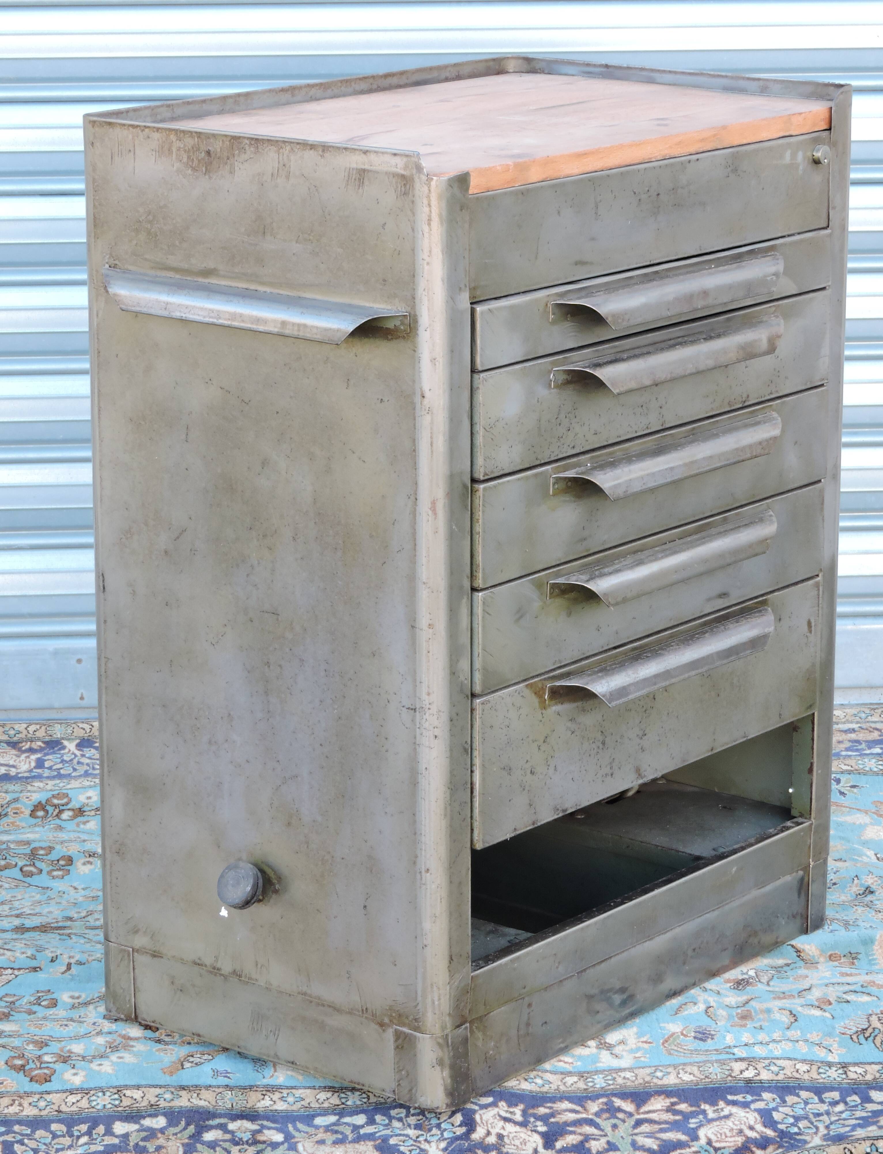 Former workshop maid, industrial furniture on wheels