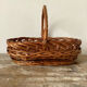 Oval basket with handle