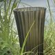 Large Art Deco smoked glass vase – height 32 cm