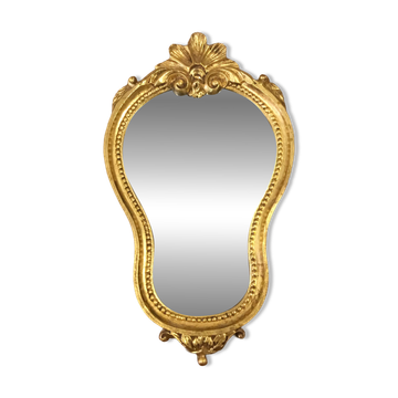 Miroir doré en bois style baroque