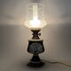 Limoges table lamp France porcelain brass glass vintage 20th century