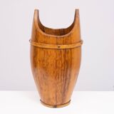 Curved wooden umbrella stand 1960s France