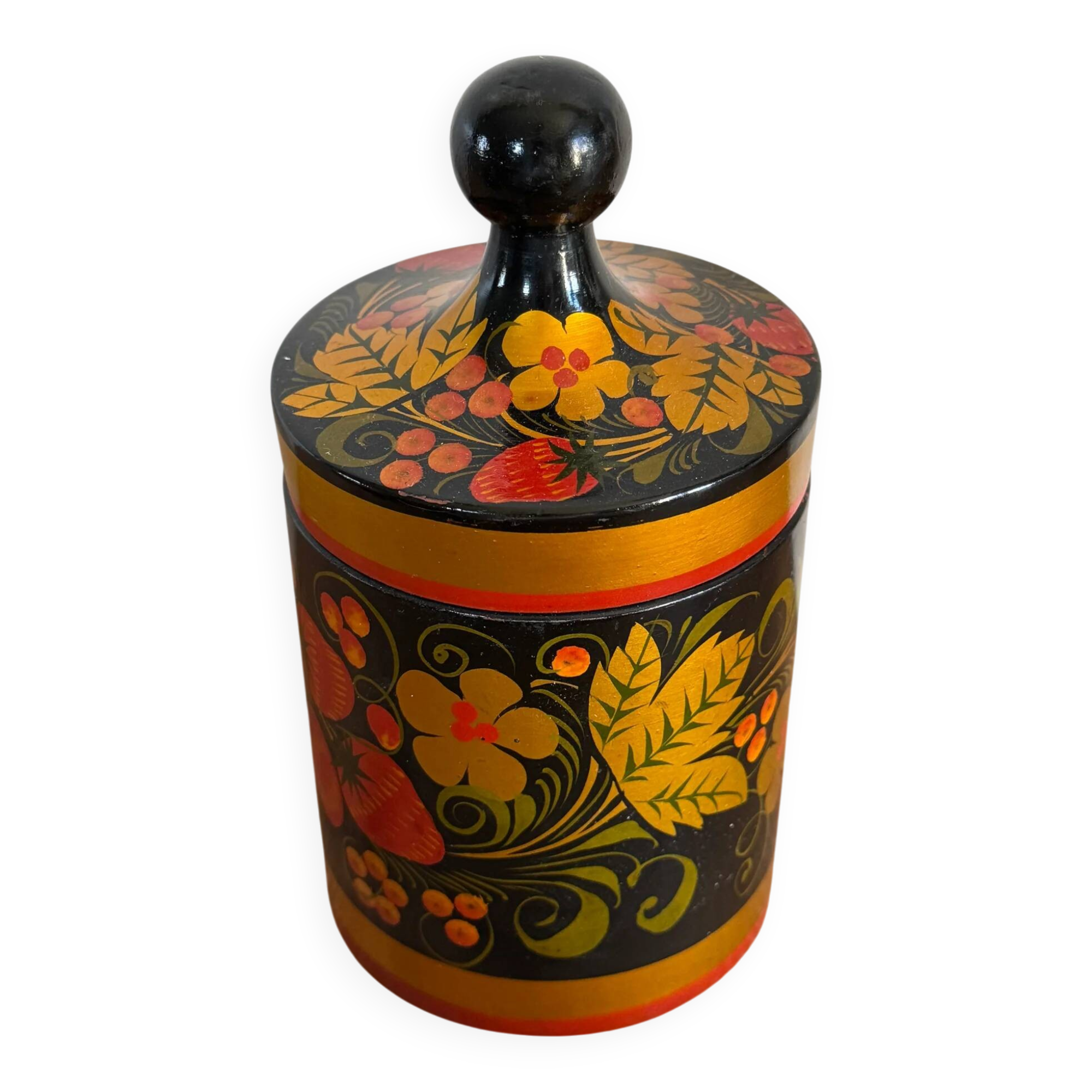Pot apothicaire russe en bois